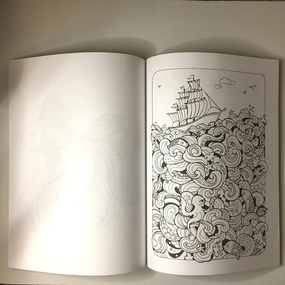 SEA LIFE - Coloring Book for Adults : Marine Life NEW!!! - Picture 9 of 13
